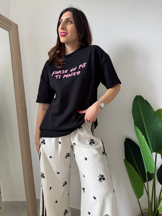 T-shirt Lumina nera