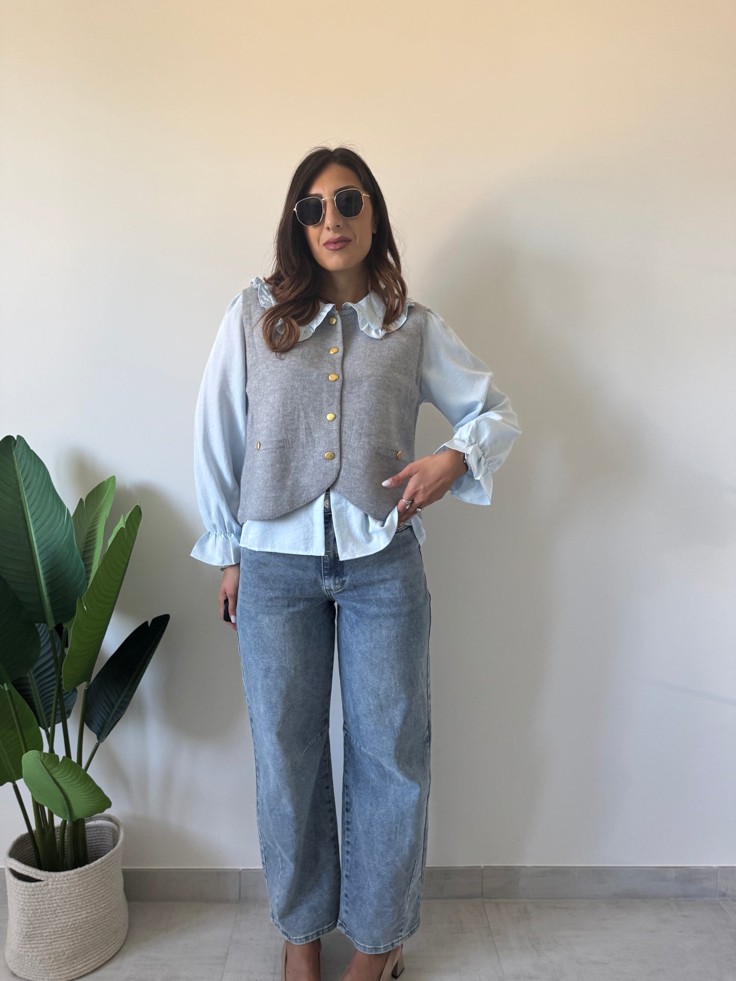 Jeans baggy sfumati