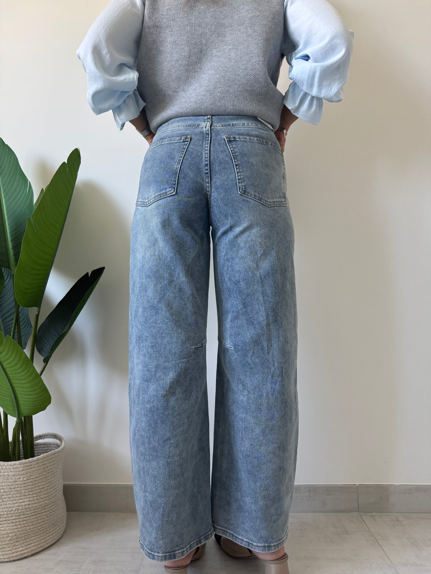 Jeans baggy sfumati