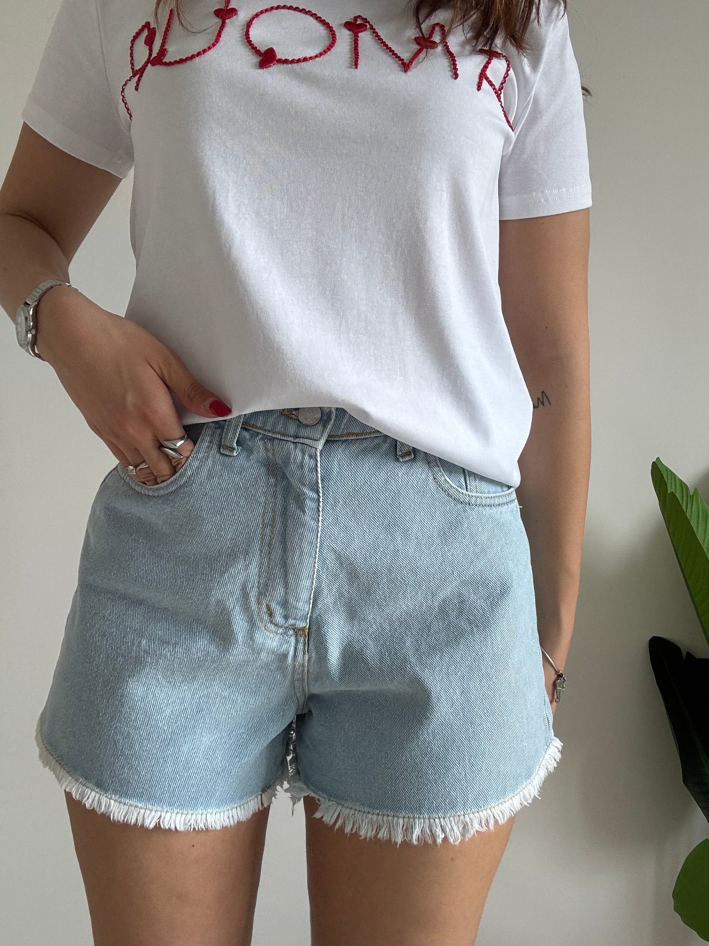 Shorts jeans chiaro