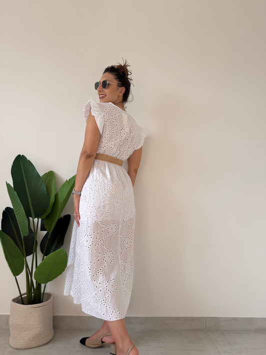 Abito pizzo bianco