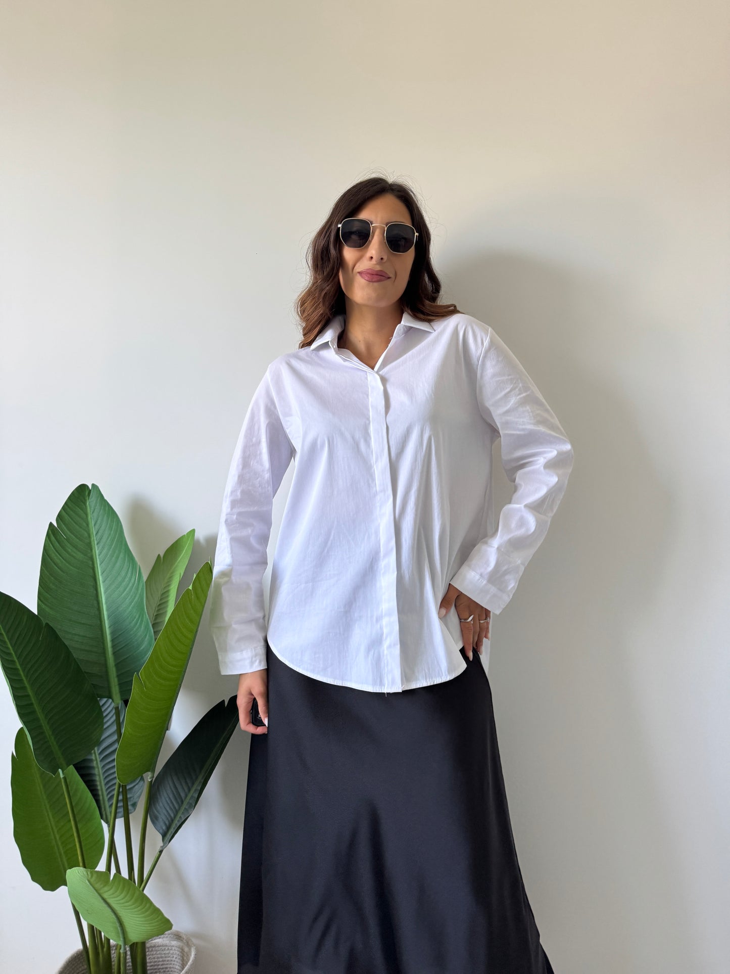 Camicione over bianco